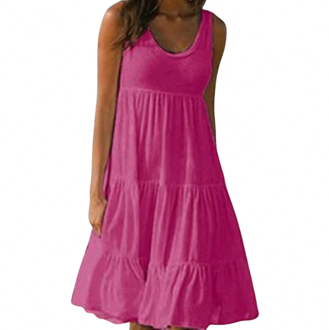 Minimalist Tiered Midi Sundress