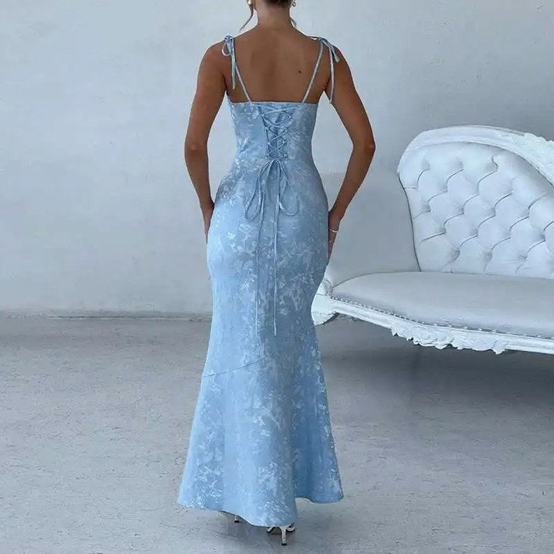 Off Shoulder Lace Maxi Dress
