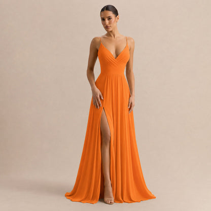 Pleated Sweetheart Formal Maxi Dress