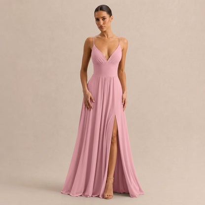 Pleated Sweetheart Formal Maxi Dress