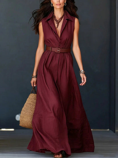 Poplin Button Front Shirt Dress