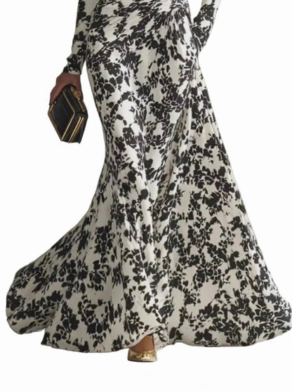 Floral High Neck Maxi Gown