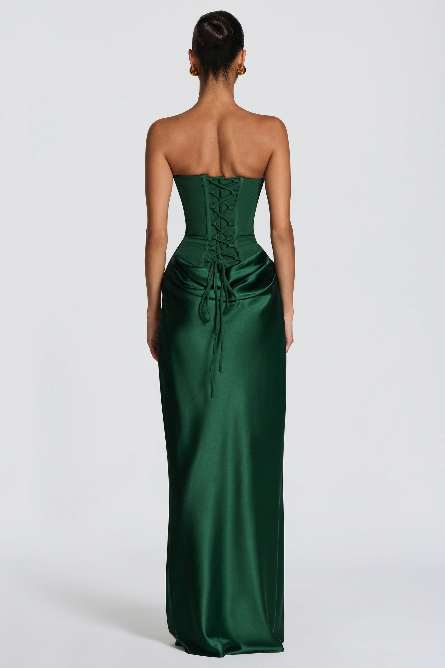 Strapless Corset Formal Maxi Dress