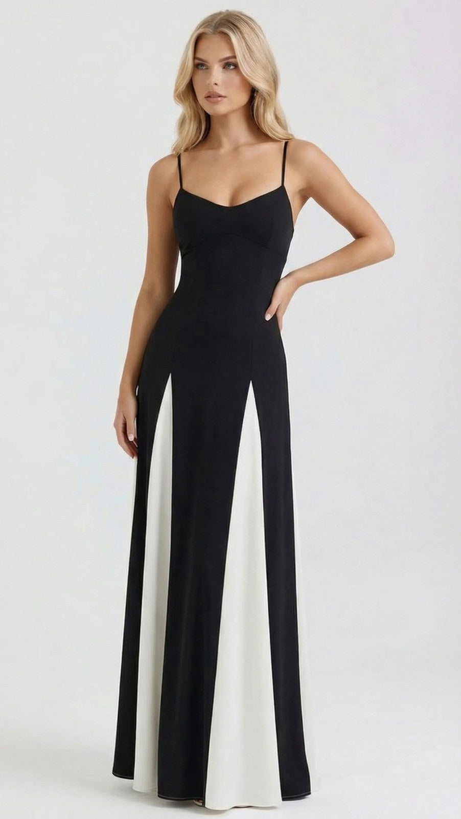 Sweetheart Godet Formal Maxi Dress